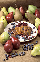 Pears and pear bars: Click here for full photo caption.