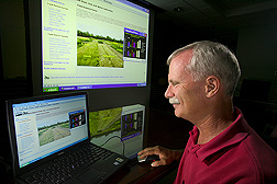 Agricultural economist uses the Potato Systems Planner: Click here for full photo caption.
