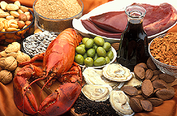 Rich sources of copper include nuts, sunflower seeds, lobster, green olives, wheat bran, liver, blackstrap molasses, cocoa, oysters, and black pepper: Click here for full photo caption.