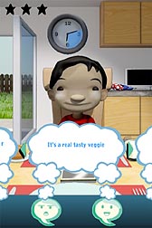"Kiddio," an appealing character who doesn't like vegetables, stars in a fun, science-based video game that helps parents learn some of the best approaches for getting their preschool kids to eat more veggies: Click here for full photo caption.