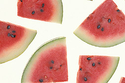 Watermelon slices: Click here for photo caption.