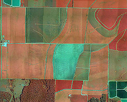 Aerial image of the Paul Good Farm: Click here for full photo caption.