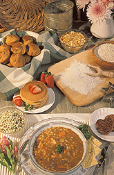 A wide variety of foods made with barley: Click here for full photo caption.