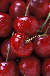 Fresh Bing cherries: Click here for photo caption.