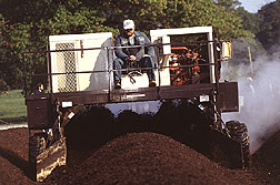 Compost site operator Randy Townsend