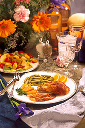 Plates of prepared food: Click here for full photo caption.