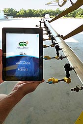 Two new apps developed by ARS scientists in College Station, Texas, are now available to provide aerial and ground-based crews with specifics on best choices for applying pesticides: Click here for full photo caption.