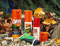 Insect repellants: Click here for full photo caption.