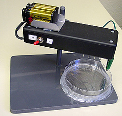 A portable electrostatic sampling device: Click here for full photo caption.