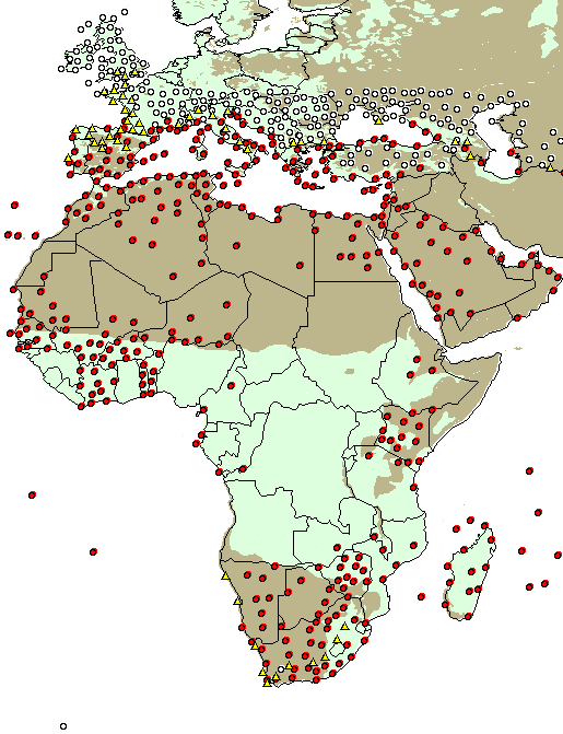 Waterways In Africa. Africa/Europe distribution