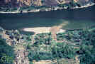 6. Aerial photo of Sediment in river