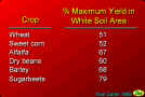 7. Table of % Maximum Yield in White Soils
