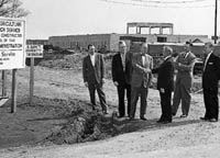 Construction crews work on the new facility 