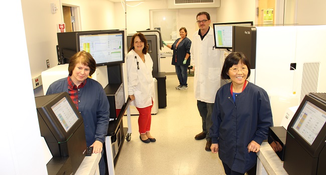 August 2017, GBRU's core workers in High-throughput Sequencing Lab