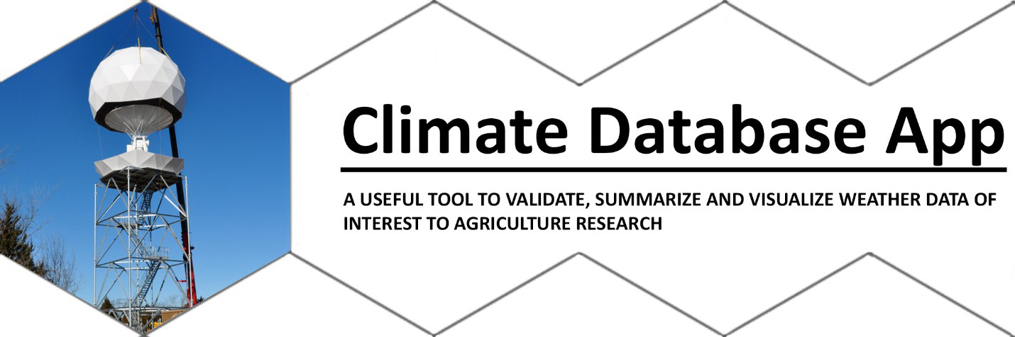 Release Of Climate Database Application 1.0 : USDA ARS