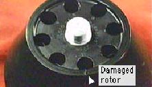 Damaged Centrifuge Rotar