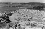 Photo: Greenhouses under construction, Beltsville Agricultural Research Center, 1940s