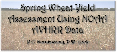 Spring Wheat Yield Assessment Using Satellite Data and Crop Simulation Model