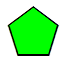 green pentagon