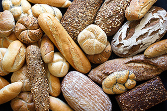 A variety of bread products