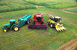 Three farm vehicles that run on biodiesel: Link to photo information