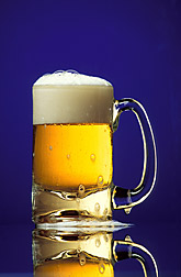 Glass mug of beer. Link to photo information