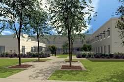Artist's rendering of new facility. 