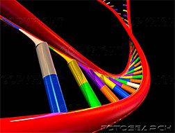 Photo: Drawing of DNA