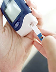 Photo: Blood sugar meter.